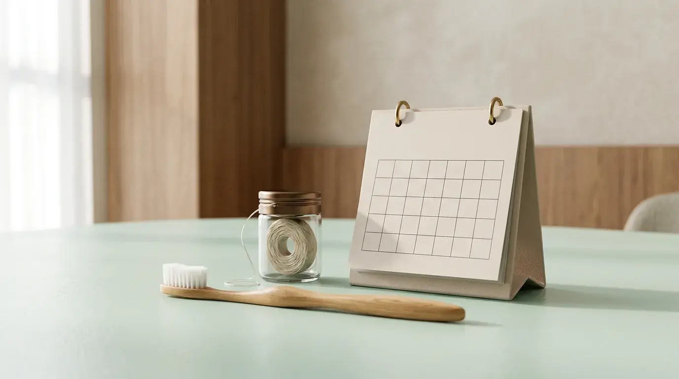 Itens de higiene e calendário